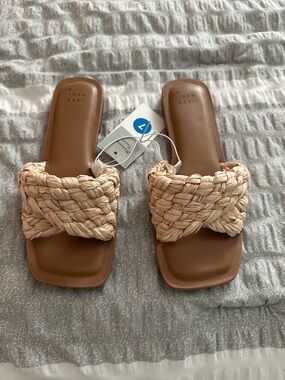 a new day Braided Slide Sandals - Light Tan